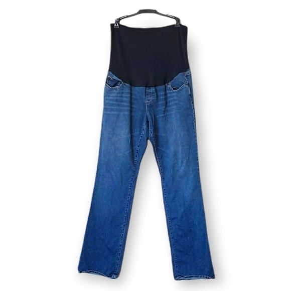 Liz lange maternity stretch belly jeans - Picture 1 of 9